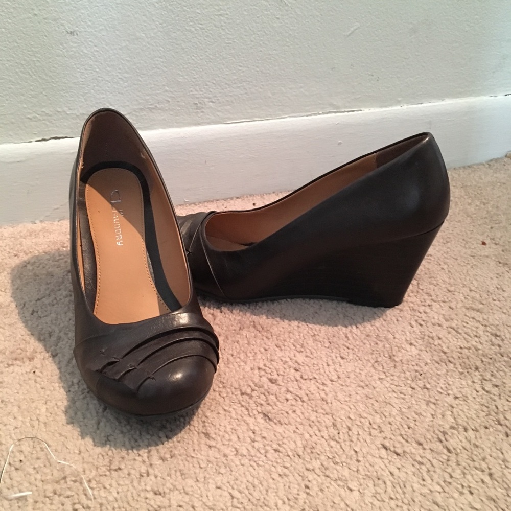 Chinese Laundry Brown Wedge Shoes 8.5